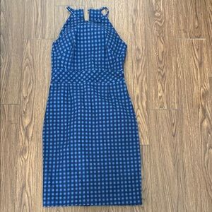 Size 6 Banana Republic Blue Checkered Women's Dress